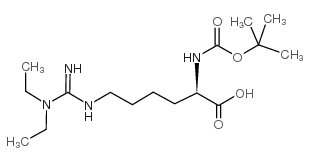(R)-2-((TERT-BUTOXYCARBONYL)AMINO)-6-(3,3-DIETHYLGUANIDINO)HEXANOIC ACID structure, CAS 110761-76-7