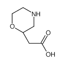 (R)-2-(MORPHOLIN-2-YL)ACETIC ACID structure, CAS 1257854-97-9