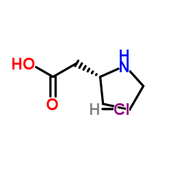 (R)-2-(PYRROLIDIN-2-YL)ACETIC ACID HYDROCHLORIDE structure, CAS 439918-59-9