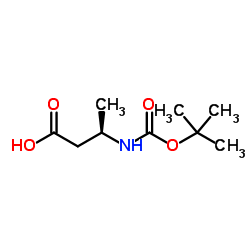 (R)-3-((TERT-BUTOXYCARBONYL)AMINO)BUTANOIC ACID structure, CAS 159991-23-8
