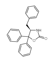 (R)-4-BENZYL-5,5-DIPHENYLOXAZOLIDIN-2-ONE structure, CAS 191090-40-1
