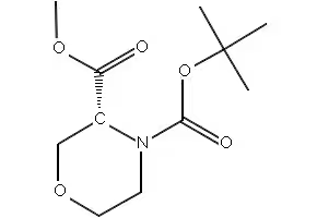 (R)-4-TERT-BUTYL 3-METHYL MORPHOLINE-3,4-DICARBOXYLATE structure, CAS 885321-46-0