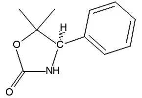 (R)-5,5-DIMETHYL-4-PHENYLOXAZOLIDIN-2-ONE structure, CAS 170918-42-0