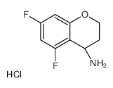 (R)-5,7-DIFLUOROCHROMAN-4-AMINE HYDROCHLORIDE structure, CAS 1266229-95-1