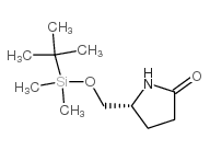 (R)-5-(((TERT-BUTYLDIMETHYLSILYL)OXY)METHYL)PYRROLIDIN-2-ONE structure, CAS 128899-30-9