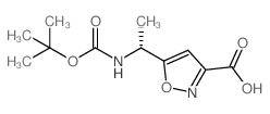 (R)-5-(1-(TERT-BUTOXYCARBONYLAMINO)ETHYL)ISOXAZOLE-3-CARBOXYLIC ACID structure, CAS 893842-76-7