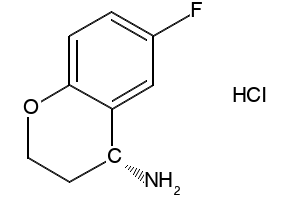(R)-6-FLUOROCHROMAN-4-AMINE HYDROCHLORIDE structure, CAS 911826-09-0