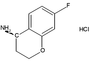 (R)-7-FLUOROCHROMAN-4-AMINE HYDROCHLORIDE structure, CAS 1266230-22-1
