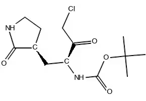 (R)-BENZYL (4-CHLORO-3-OXO-1-(PHENYLTHIO)BUTAN-2-YL)CARBAMATE structure, CAS 159878-01-0