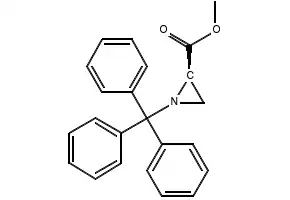 (R)-METHYL 1-TRITYLAZIRIDINE-2-CARBOXYLATE structure, CAS 160233-42-1