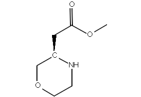 (R)-METHYL 2-(MORPHOLIN-3-YL)ACETATE structure, CAS 1217976-31-2