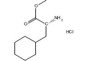 (R)-METHYL 2-AMINO-3-CYCLOHEXYLPROPANOATE HYDROCHLORIDE structure, CAS 144644-00-8