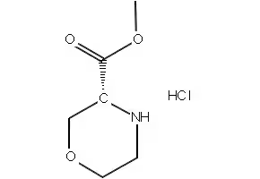 (R)-METHYL MORPHOLINE-3-CARBOXYLATE HYDROCHLORIDE structure, CAS 1187929-55-0