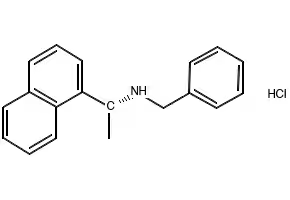 (R)-N-BENZYL-1-(NAPHTHALEN-1-YL)ETHANAMINE HYDROCHLORIDE structure, CAS 163831-65-0