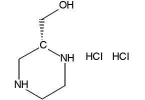 (R)-PIPERAZIN-2-YLMETHANOL DIHYDROCHLORIDE structure, CAS 1217482-26-2