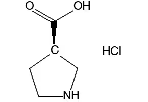 (R)-PYRROLIDINE-3-CARBOXYLIC ACID HYDROCHLORIDE structure, CAS 1202245-51-9