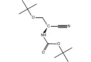(R)-TERT-BUTYL (1-CYANO-2-METHYLPROPYL)CARBAMATE structure, CAS 142055-86-5