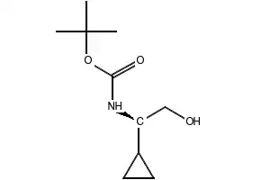 (R)-TERT-BUTYL (1-CYCLOHEXYL-2-HYDROXYETHYL)CARBAMATE structure, CAS 188348-00-7