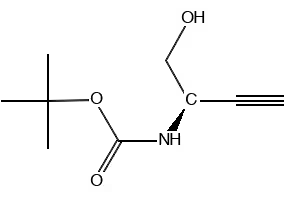 (R)-TERT-BUTYL (1-HYDROXYBUT-3-YN-2-YL)CARBAMATE structure, CAS 162107-49-5