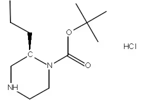 (R)-TERT-BUTYL 2-PROPYLPIPERAZINE-1-CARBOXYLATE HYDROCHLORIDE structure, CAS 1217449-00-7