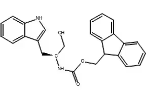 (S)-(9H-FLUOREN-9-YL)METHYL (1-HYDROXY-3-(1H-INDOL-3-YL)PROPAN-2-YL)CARBAMATE structure, CAS 153815-60-2