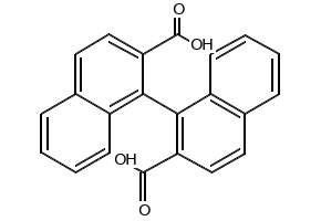(S)-[1,1'-BINAPHTHALENE]-2,2'-DICARBOXYLIC ACID structure, CAS 80703-23-7