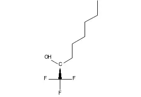 (S)-1,1,1-TRIFLUOROOCTAN-2-OL structure, CAS 129443-08-9