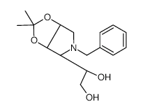 (S)-1-((3AR,4R,6AS)-5-BENZYL-2,2-DIMETHYLTETRAHYDRO-3AH-[1,3]DIOXOLO[4,5-C]PYRROL-4-YL)ETHANE-1,2-DIOL structure, CAS 117781-06-3