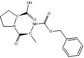 (S)-1-((R)-2-(((BENZYLOXY)CARBONYL)AMINO)-3-PHENYLPROPANOYL)PYRROLIDINE-2-CARBOXYLIC ACID structure, CAS 17460-56-9