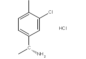 (S)-1-(4-CHLORO-3-METHYLPHENYL)ETHANAMINE HYDROCHLORIDE structure, CAS 943760-74-5