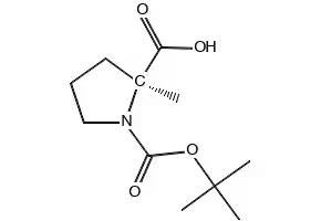 (S)-1-(TERT-BUTOXYCARBONYL)-2-METHYLPYRROLIDINE-2-CARBOXYLIC ACID structure, CAS 103336-06-7