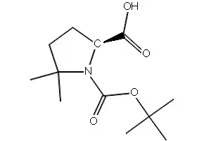 (S)-1-(TERT-BUTOXYCARBONYL)-5,5-DIMETHYLPYRROLIDINE-2-CARBOXYLIC ACID structure, CAS 943318-67-0