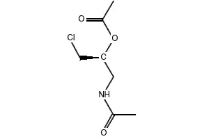 (S)-1-ACETAMIDO-3-CHLOROPROPAN-2-YL ACETATE structure, CAS 183905-31-9