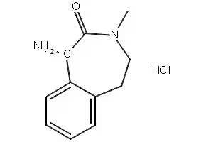 (S)-1-AMINO-3-METHYL-4,5-DIHYDRO-1H-BENZO[D]AZEPIN-2(3H)-ONE HYDROCHLORIDE structure, CAS 425663-71-4