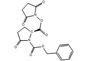 (S)-1-BENZYL 2-(2,5-DIOXOPYRROLIDIN-1-YL) 5-OXOPYRROLIDINE-1,2-DICARBOXYLATE structure, CAS 40291-26-7