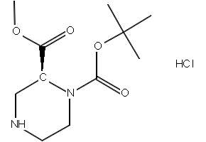 (S)-1-TERT-BUTYL 2-METHYL PIPERAZINE-1,2-DICARBOXYLATE HYDROCHLORIDE structure, CAS 1251903-93-1