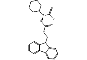 (S)-2-((((9H-FLUOREN-9-YL)METHOXY)CARBONYL)AMINO)-2-CYCLOHEXYLACETIC ACID structure, CAS 161321-36-4