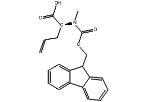 (S)-2-((((9H-FLUOREN-9-YL)METHOXY)CARBONYL)AMINO)-2-METHYLPENT-4-ENOIC ACID structure, CAS 288617-71-0
