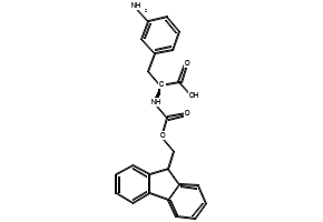 (S)-2-((((9H-FLUOREN-9-YL)METHOXY)CARBONYL)AMINO)-3-((2,4-DINITROPHENYL)AMINO)PROPANOIC ACID structure, CAS 140430-54-2
