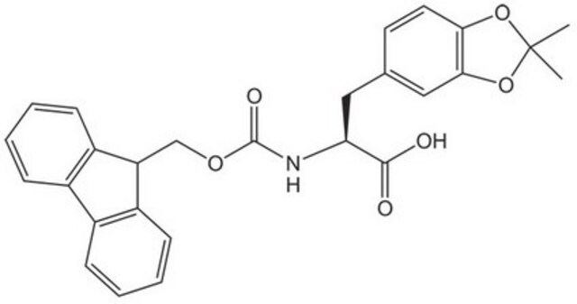 (S)-2-((((9H-FLUOREN-9-YL)METHOXY)CARBONYL)AMINO)-3-(2,2-DIMETHYLBENZO[D][1,3]DIOXOL-5-YL)PROPANOIC ACID structure, CAS 852288-18-7