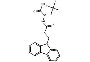 (S)-2-((((9H-FLUOREN-9-YL)METHOXY)CARBONYL)AMINO)-4,4,4-TRIFLUOROBUTANOIC ACID structure, CAS 181128-48-3