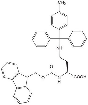 (S)-2-((((9H-FLUOREN-9-YL)METHOXY)CARBONYL)AMINO)-4-((DIPHENYL(P-TOLYL)METHYL)AMINO)BUTANOIC ACID structure, CAS 851392-68-2