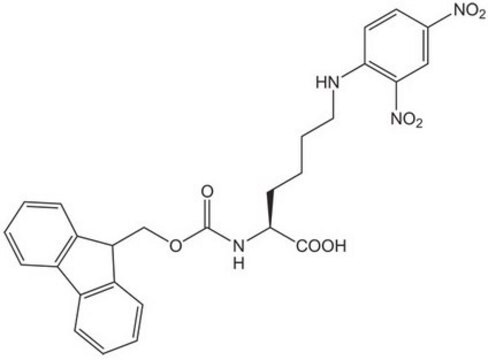(S)-2-((((9H-FLUOREN-9-YL)METHOXY)CARBONYL)AMINO)-6-((2,4-DINITROPHENYL)AMINO)HEXANOIC ACID structure, CAS 148083-64-1