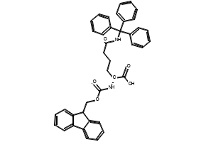 (S)-2-((((9H-FLUOREN-9-YL)METHOXY)CARBONYL)AMINO)-6-(TRITYLAMINO)HEXANOIC ACID structure, CAS 719892-61-2