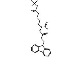 (S)-2-((((9H-FLUOREN-9-YL)METHOXY)CARBONYL)AMINO)-7-(TERT-BUTOXY)-7-OXOHEPTANOIC ACID structure, CAS 159751-46-9