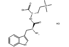 (S)-2-((S)-2-AMINO-3-(1H-INDOL-3-YL)PROPANAMIDO)-4-METHYLPENTANOIC ACID structure, CAS 13123-35-8