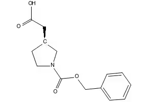 (S)-2-(1-((BENZYLOXY)CARBONYL)PYRROLIDIN-2-YL)ACETIC ACID structure, CAS 56633-73-9