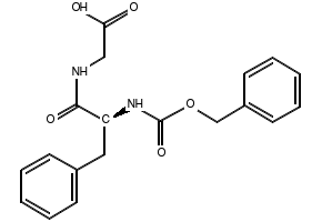 (S)-2-(2-(((BENZYLOXY)CARBONYL)AMINO)-3-PHENYLPROPANAMIDO)ACETIC ACID structure, CAS 13122-99-1
