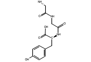 (S)-2-(2-(2-AMINOACETAMIDO)ACETAMIDO)-3-(4-HYDROXYPHENYL)PROPANOIC ACID structure, CAS 17343-07-6
