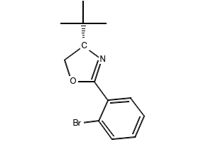 (S)-2-(2-BROMOPHENYL)-4-(TERT-BUTYL)-4,5-DIHYDROOXAZOLE structure, CAS 154701-60-7